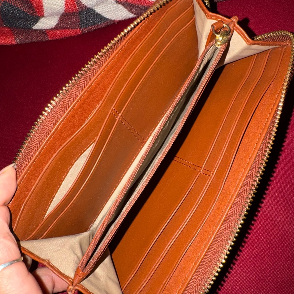 Coach Tan Napa Leather Slim Zip Wallet - Picture 5 of 13
